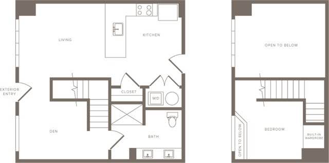 1 Bed 1 Bath - Townhouse - 12