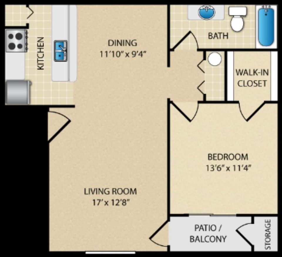 1 Bed 1 Bath - Apartment photo'