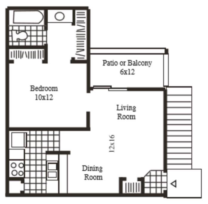 1 Bed 1 Bath - Apartment - 8