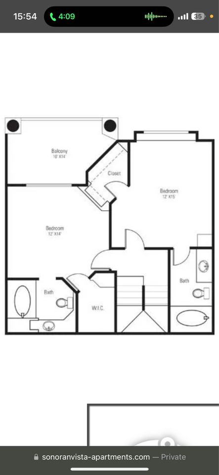 2 Beds 2.5 Baths - Townhouse - 32