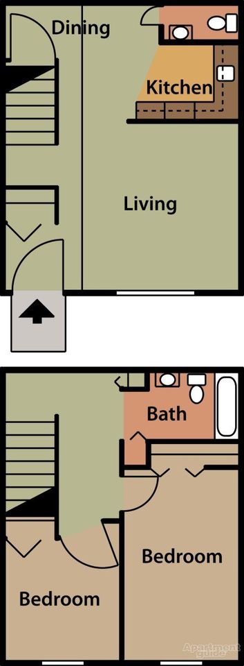2 Beds 2 Baths Townhouse photo'