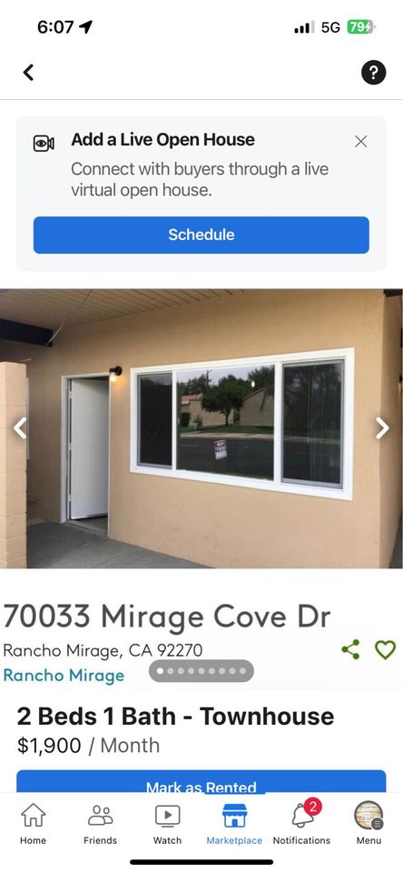 2 Beds 1 Bath - Townhouse