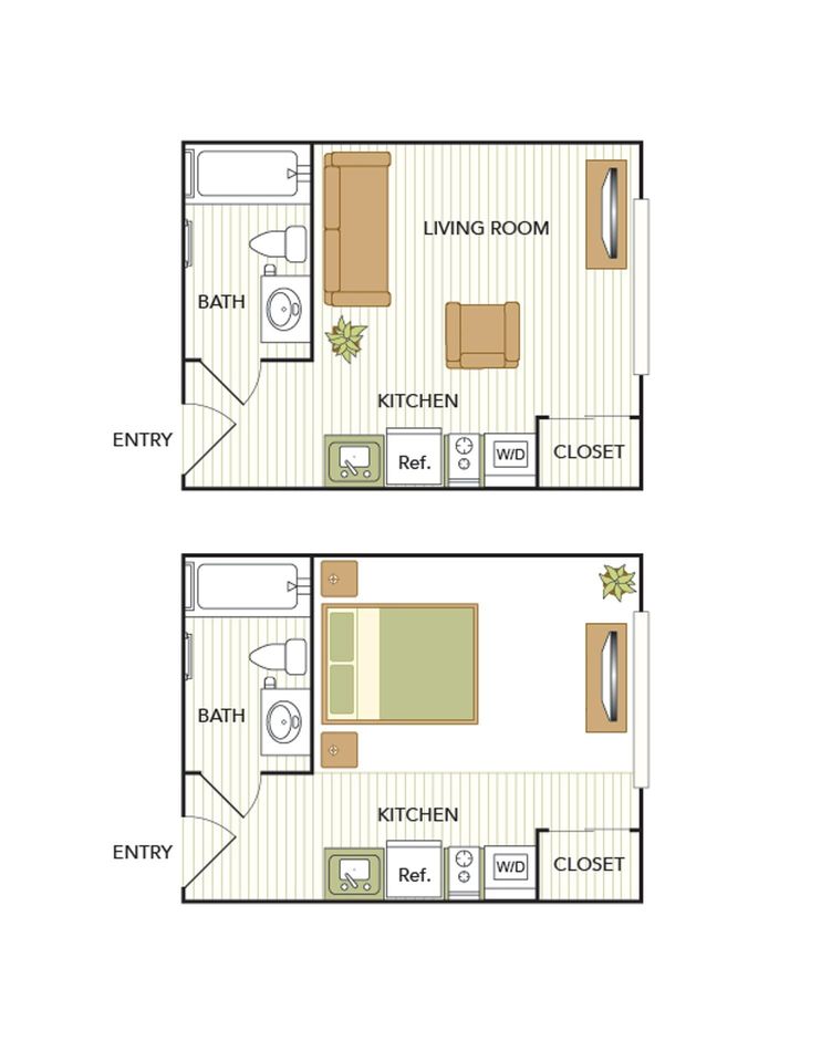 Studio 1 Bath Apartment - 12