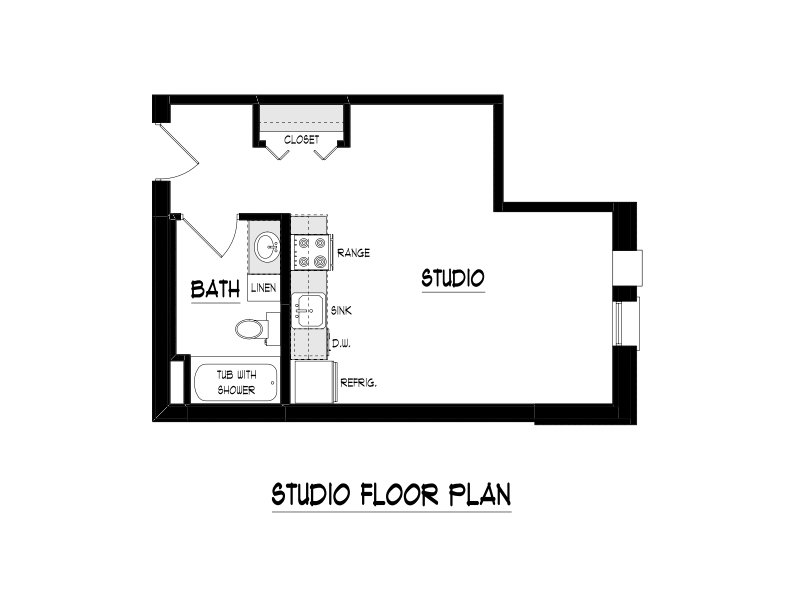 Studio 1 Bath Apartment photo'