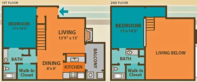 2 Beds 2 Baths Apartment