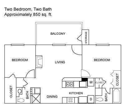 2 Beds 2 Baths Apartment - 6