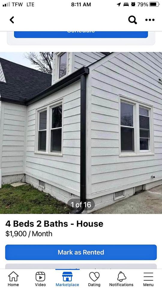 4 Beds 2 Baths - House